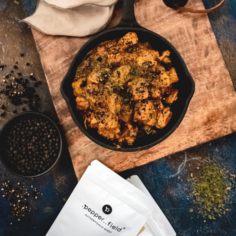 Murgh Kali Mirch (kuře na černém Kampotském pepři)