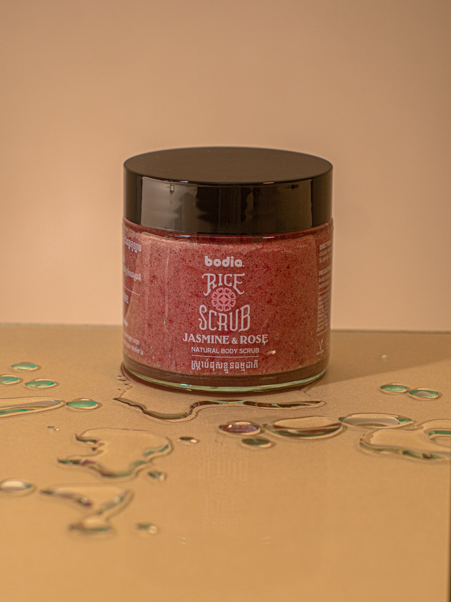 Body pink scrub – jasmine rice & rose 