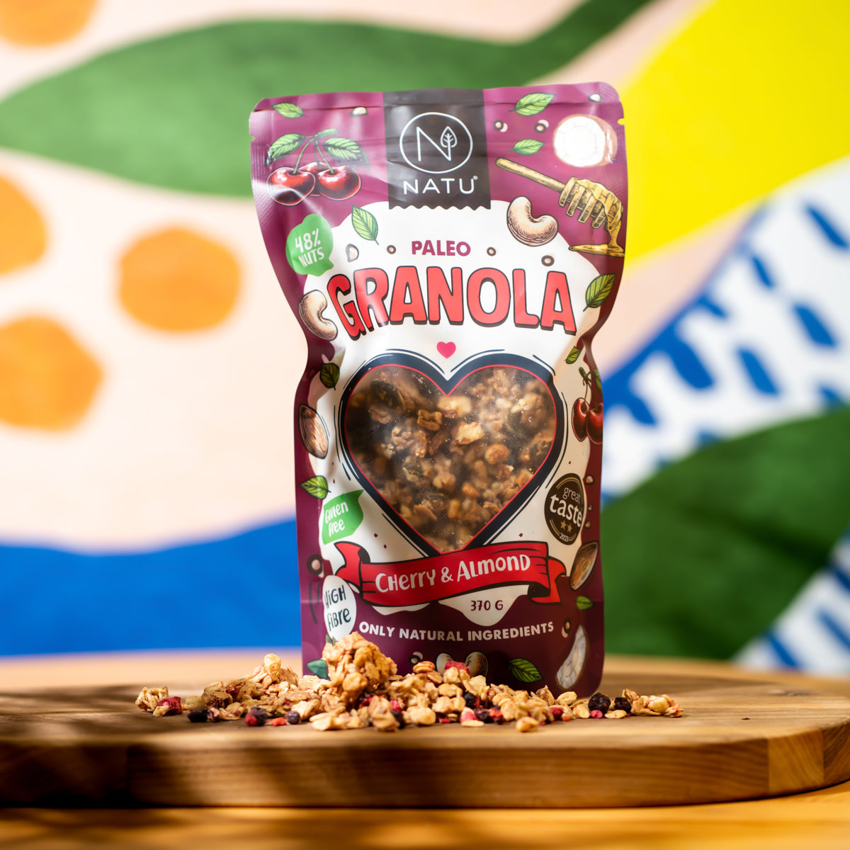 Paleo Granola Čerešne a mandle 370g