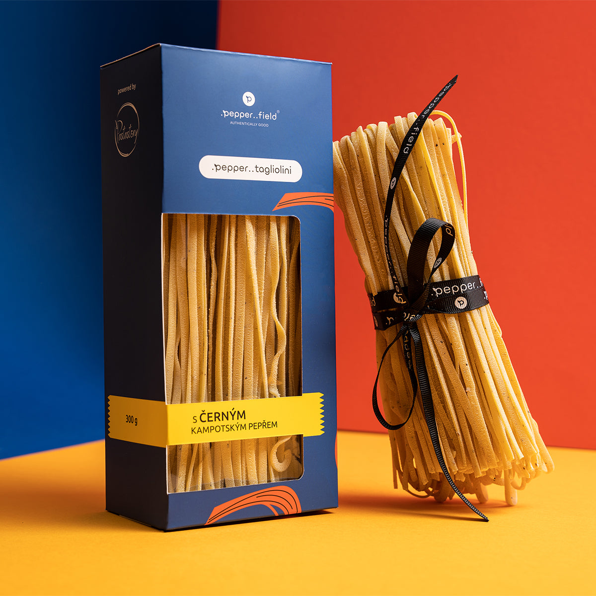 Pasta .pepper..tagliolini with black Kampot  pepper 